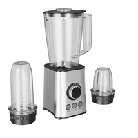 Licuadora RANBEM Eléctrica de Alta Resistencia con Velocidad Variable de 2 Niveles, 6 Cuchillas, Recipiente de Acero Inoxidable de 1800 ml, para Batidos Caseros