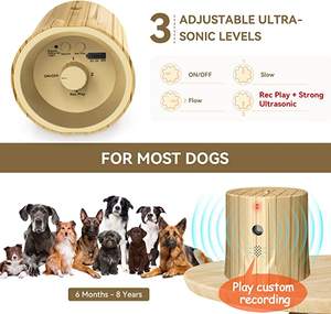 Jeu multi-fonctions Sensibilité de l'enregistrement vocal Répulsif à ultrasons réglable et rechargeable <span class=keywords><strong>pour</strong></span> dissuader les aboiements de chiens - Product Image 5