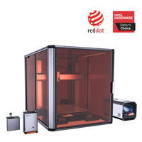 Imprimante 3D industrielle Snapmaker Artisan Premium 3-en-1 à double extrusion, laser 40W, CNC 200W, laser 1064nm, boîtier inclus
