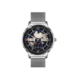 Montre connectée HK38 pour femmes, écran AMOLED 1,19 pouce, appels Bluetooth, NFC, IP68, fréquence cardiaque, SpO2, suivi du sommeil, du stress et des cycles menstruels, ultra-fine 8 mm, ronde, vente en gros OEM ODM - Product Image 2
