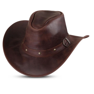 Sombreros de Vaquero de Cuero de Estilo Único, Sombrero de Vaquero de Primera Calidad, Nuevo, Unisex, Fabricante Profesional, Sombrero de Vaquero Clásico - Product Image 1