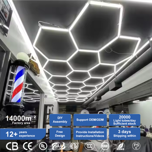 Factory Direct Delivery DIY Decorative <strong>Light</strong> Fixture Hair Salon Hexagonal <strong>Barber</strong> <strong>Light</strong> - Product Image 1