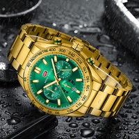 Nouveauté 2022 Mini Focus 0403 Montre personnalisée Tachymètre Montre à quartz décontractée en acier inoxydable 3atm Montres à quartz