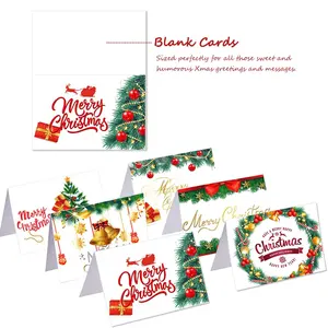 Kerst Wenskaarten Met Enveloppen Blanco Vakantie Kaarten Bulk Met Zegel Stickers Voor Vrienden, Familie Kerst Wenskaarten