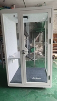 Cabine téléphonique insonorisée portable pour intérieur, cabine silencieuse individuelle pour l'intimité dans les bureaux ouverts