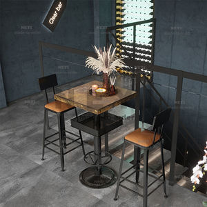 Tabouret en bois <span class=keywords><strong>industriel</strong></span> moderne personnalisé pour café, bar, boîte de nuit, restaurant, bureau à domicile pour hôtel, nouveau mobilier de cuisine pour salle à manger - Product Image 3