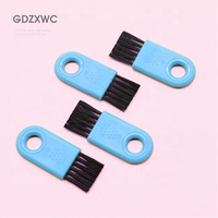 Brosses pour bouchons de bouteilles, multifonctionnelles, pour espaces étroits, 50 mm, bleues, mini couteau de cuisine, brosse de nettoyage, particules antidérapantes, grand trou de suspension