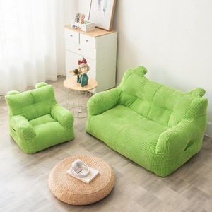 Silla de acento nórdico terciopelo rosa fuerte PUF sofá perezoso PUF sofá <span class=keywords><strong>Puff</strong></span> Divano muebles Beanbag sofá fabricante personalizado - Product Image 3