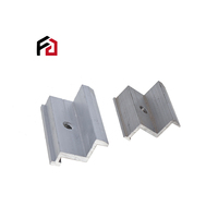 Pince d'extrémité solaire réglable pour système de montage solaire Support de toit lourd avec service de traitement de soudage Panneau d'accessoires solaires