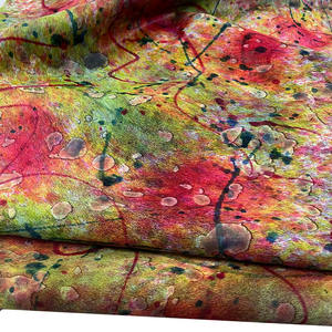 جلد طبيعي مرسوم يدويًا بطباعة ملونة من شعر الخيل للأحذية والأثاث والإكسسوارات والحقائب والأمتعة - Product Image 2