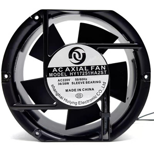 พัดลมแบบแกน Huiying AC 220V 50/60Hz 36/38W แบบลูกปืนสลีฟ ติดผนัง สำหรับระบายความร้อน ผลิตในประเทศจีน - Product Image 1