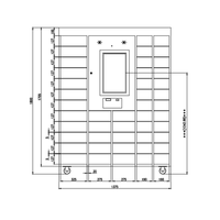 Casier de prescription pharmacie pick-up stockage intelligent laboratoire réseau armoire cool réfrigérateur hôpital IOT casier intelligent
