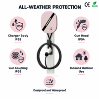 Chargeur mural pour voiture électrique Type 1 Type 2 GBT, câble de 5 m, batterie externe, application WIFI, chargeur AC pour accessoires de véhicules à énergie nouvelle