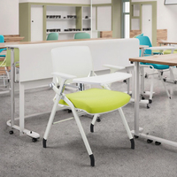 Table de formation pliante de groupe de classe intelligente d'épissure mobile chaise pliante combinaison chaise pliante bureau