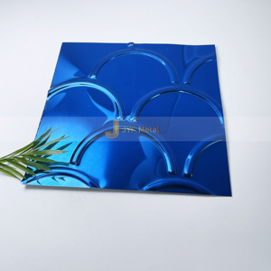 Muestra Gratuita EX038 Panel de Techo y Pared de Acero Inoxidable 304 316 con Grabado PVD a Color, Placa Estampada para Doblado, Corte y Soldadura - Product Image 5