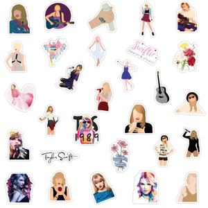 52/Uds Singer <span class=keywords><strong>Taylor</strong></span> <span class=keywords><strong>Swift</strong></span> pegatinas para niños niñas equipaje ordenador impermeable vinilo pegatina personalizada - Product Image 5