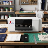 Imprimante DTF Sunika 30CM XP600 intelligente pour petites entreprises, circulation d'encre blanche sur film PET, contrôle par application, télécommande textile