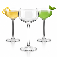 Verres ultra-fins en cristal de 150 ml, transparents, à long pied, incassables, modernes, minimalistes, vente en gros à prix abordable pour fêtes et mariages