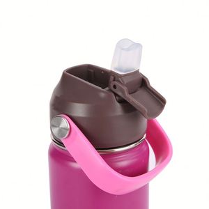 350ml Stainless Steel Sports Water <b>Bottle</b> Wide Mouthed Portable <b>Bottle</b> with Suction Nozzle Lid Children's Insulated Flask - Product Image 2