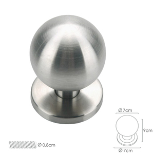 Maniglia Sferica per Porta in Acciaio Inossidabile Oryx - Product Image 1