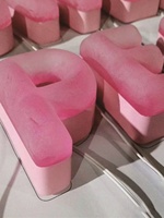 Letras Esféricas Transparentes de Cristal Jelly, Letras de Acero Inoxidable Acrílico con Acabado Arenado, Letras/Números/Texto de Fábrica China