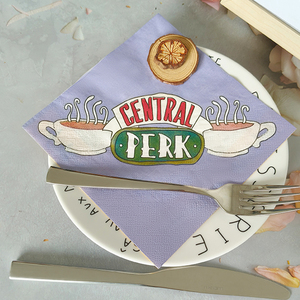 Tùy Chỉnh Màu Tím Thanh Đám Cưới Bữa Ăn Tối Khăn Ăn 2-Ply Trinh Gỗ Bột Giấy 4-Fold Túi Phong Cách - Product Image 2