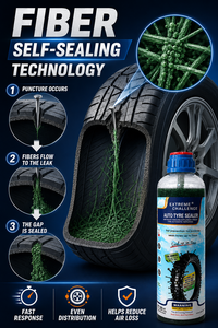 Sigillante per Pneumatici EXTREME CHALLENGE 500ml, Strumento Liquido Manuale con Garanzia di 1 Anno per Riparazione Forature di Pneumatici Tubeless di Moto, <span class=keywords><strong>Auto</strong></span> e Biciclette - Product Image 3
