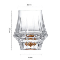 Usine directe à la main sculpture verres tasse en verre de haute qualité pour bière whisky vodka saké brandy logo personnalisable