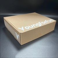 Individuell Bedruckte Kraftpapier-Wellpappe Rosa Versandbox für Kleidung Kundenspezifische Marken-Versandkartons