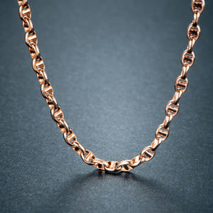 Xinfly Au750 <span class=keywords><strong>18k</strong></span> oro puro Pig catena del naso gioielli in oro reale <span class=keywords><strong>18k</strong></span> collana in oro reale per gli uomini delle donne - Product Image 5