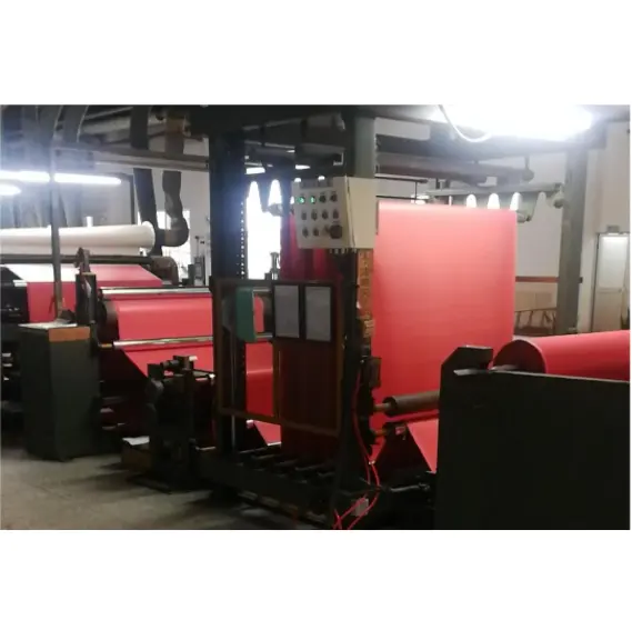 PVC PU Synthetic Leather Buffing Machine Rexine Leather Processing Making Line