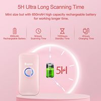Eyoyo Mini 1D 3-en-1 Bluetooth USB filaire 2.4G sans fil Portable lecteur de codes à barres Scanner pour Windows Android iOS téléphone