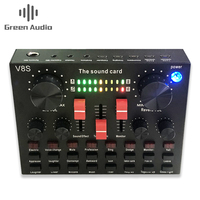 Carte son USB GAX-V8S en gros avec interface de mixage audio, carte son, changeur de voix pour PC, jeux et enregistrement