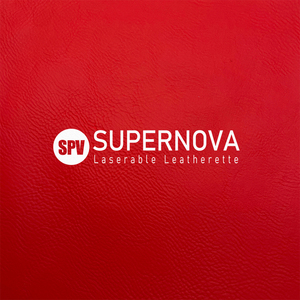 صفائح جلد بولي يوريثلين سميك 12 × 24 بوصة للنقش بالليزر جلد أحمر أبيض قابل للتثبيت بدون لاصق - Product Image 6