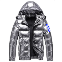 Doudoune Longue Homme en Duvet de Canard Coupe-Vent Extérieure Veste Matelassée Grande Taille Polaire Personnalisée Manteau Long Homme