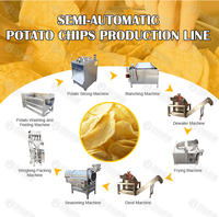 Chaîne de production de frites de pommes de terre de technologie de fabrication de chips de pomme de terre Pringles à petite échelle
