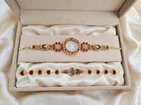 Jam tangan warisan berkualitas premium Rakhi Rudraksha dengan kombinasi gelang Rudraksha, ekspor dengan harga terjangkau