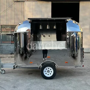 Remorque alimentaire mobile en acier inoxydable conforme aux normes européennes avec chariot de restauration extérieur entièrement équipé - Product Image 6