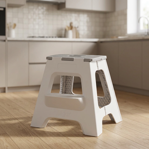 Folding Plastic Step <b>Stool</b>-Traditional Design Round Shape Lightweight Portable Wholesale Supplier India - Product Image 2