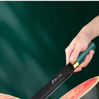 Couteau à pastèque en acier inoxydable à revêtement noir