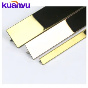 China Herstellung Dekoration T Trim Gold Edelstahl Streifen Profil fliese