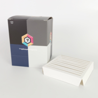 Boîte de présentation rigide rectangulaire en carton ondulé réutilisable avec impression de logo personnalisé pour pilules