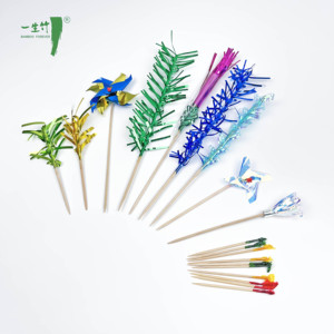 Thân Thiện Với Môi Tre <span class=keywords><strong>Cocktail</strong></span> Gậy Dùng Một Lần In Tăm Cờ Cho Nhà Hàng Khách Sạn Frill Pick Gỗ <span class=keywords><strong>Cocktail</strong></span> Stick Công Cụ - Product Image 2