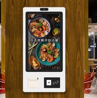Kiosque tactile de commande et de paiement de 24/32 pouces, kiosque de paiement automatique, service de commande de restauration rapide, écran tactile totem dans les restaurants