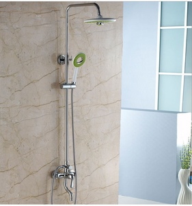 Set Doccia Moderno a Parete in Rame Elettroplaccato con Valvola in Ceramica e Miscelatore a Tre Posizioni <span class=keywords><strong>per</strong></span> Bagno - Product Image 2