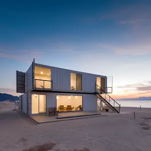 阿根廷模块化建筑可移动微型假日寄宿家庭双宽集装箱房