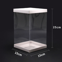 Boîte d'emballage en PVC PET, boîtes d'emballage cadeau transparentes, boîtes cadeaux pliables personnalisées, grandes boîtes cadeaux transparentes avec couvercle