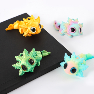 Modelo Marino de Salamandra de Ojos Grandes Congelada Impresa en 3D, Escala 1/12, Material PLA, Adorno de Escritorio Famoso en Internet, Criatura Simulada - Product Image 4