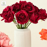 Bunga Ranunculus Minimalis Real Touch 33cm, Bunga Artifisial Lateks Pink Putih untuk Dekorasi Vas Rumah dan Pernikahan