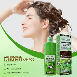 Shampoo Colorante Permanente 3-in-1 all'Argan con Estratto di Cressa, Senza Ammoniaca, Copre i Capelli Grigi, Colore a Lunga Durata, 420ml - Product Image 2